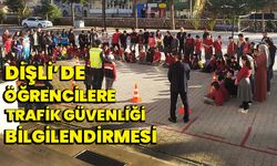 Dişli’de öğrencilere trafik güvenliği bilgilendirmesi