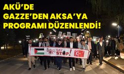 AKÜ’de Gazze’den Aksa’ya programı düzenlendi!