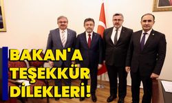 Bakan'a Teşekkür Dilekleri !