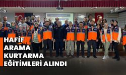 Hafif Arama Kurtarma Eğitimleri Alındı