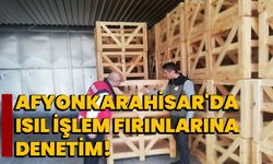 Afyonkarahisar'da Isıl İşlem Fırınlarına Denetim!