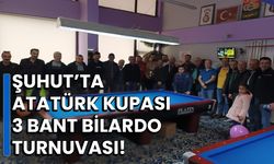 Şuhut’ta Atatürk Kupası 3 Bant Bilardo Turnuvası!