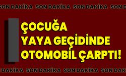 Çocuğa Yaya Geçidinde Otomobil Çarptı!