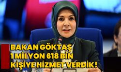 Toplam 1 milyon 618 bin kişiye hizmet verdik