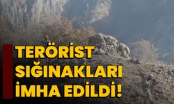 Terörist Sığınakları İmha Edildi