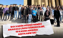 Bolvadin Hüsnü Gemici Anadolu Lisesi Öğrencileri, 10 Kasım Anısına Anıtkabir'de!