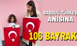 Başbuğ Alparslan Türkeş anısına tam 106 bayrak!