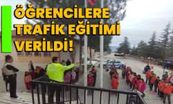 Öğrencilere trafik eğitimi verildi!