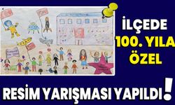 İlçede 100. Yıla özel resim yarışması yapıldı