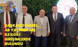 Başkan Demirel, AB yatırımları ile ilgili girişimlerde bulundu