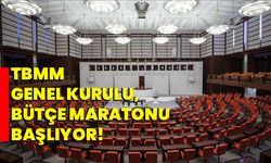 TBMM Genel Kurulu, bütçe maratonu başlıyor!