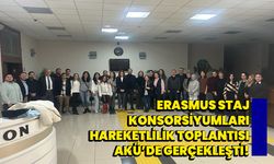 Erasmus Staj Konsorsiyumları hareketlilik toplantısı AKÜ’de gerçekleşti
