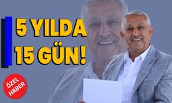 5 yılda 15 gün