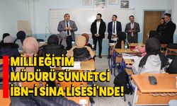 Milli Eğitim Müdürü Sünnetci, İbn-i Sina Lisesi'nde!