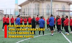 Eskişehirspor yeni teknik direktörü gözetiminde ilk idmanını yaptı!  