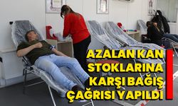 Azalan kan stoklarına karşı bağış çağrısı yapıldı