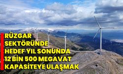 Rüzgar sektöründe hedef yıl sonunda 12 bin 500 megavat kapasiteye ulaşmak