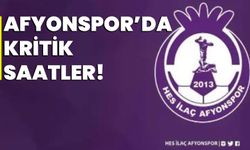 Afyonspor’da kritik saatler !!!!