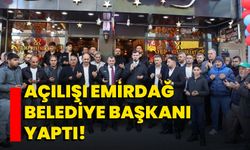 Açılışı Emirdağ Belediye Başkanı yaptı!