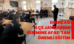 Emirdağ İlçe Jandarma Birimine AFAD'tan Önemli Eğitim