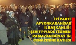 İYİ Parti Afyonkarahisar İl Başkanlığı Şehit Piyade Teğmen Ramazan Günay'ın Cenazesine Katıldı