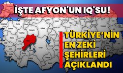 Türkiye’nin en zeki şehirleri açıklandı: İşte Afyon'un IQ'su!