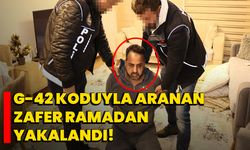 G-42 koduyla aranan Zafer Ramadan yakalandı!