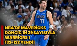 NBA'de Mavericks, Doncic'in 39 sayısıyla Warriors'ı 132-122 yendi!