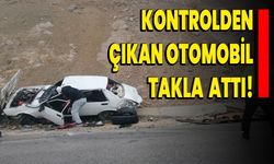 Kontrolden Çıkan Otomobil Takla Attı!