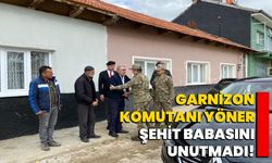 Garnizon Komutanı Yöner, şehit babasını unutmadı!