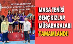 Masa Tenisi Genç kızlar müsabakaları tamamlandı