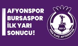 Afyonspor-Bursapor maçı ilk yarı sonucu!