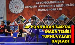 Afyonkarahisar'da Masa Tenisi Turnuvaları Başladı