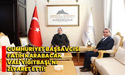 Cumhuriyet Başsavcısı Fatih Karabacak, Vali Yiğitbaşı’nı ziyaret etti