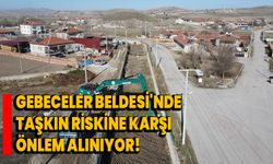 Gebeceler Beldesi'nde taşkın riskine karşı önlem alınıyor