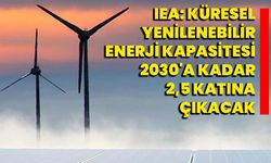 IEA: Küresel yenilenebilir enerji kapasitesi 2030'a kadar 2,5 katına çıkacak