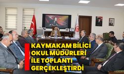 Kaymakam Bilici Okul Müdürleri İle Toplantı Gerçekleştirdi