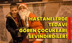 Hastanelerde tedavi gören çocukları sevindirdiler! 