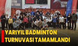 Yarıyıl badminton turnuvası tamamlandı
