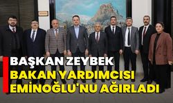 Başkan Zeybek, Bakan Yardımcısı Eminoğlu'nu Ağırladı