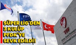 Süper Lig'den 3 kulüp PFDK'ye sevk edildi