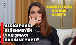 Yemekteyiz’de Ortalık Karıştı! Aldığı Puanı Beğenmeyen Yarışmacı Bakın Ne Yaptı?