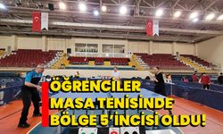 Öğrenciler masa tenisinde bölge 5’incisi oldu!   