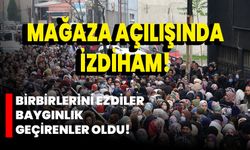 Mağaza Açılışında İzdiham! Birbirlerini Ezdiler, Baygınlık Geçirenler Oldu