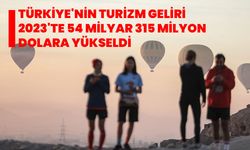 Türkiye'nin turizm geliri 2023'te 54 milyar 315 milyon dolara yükseldi