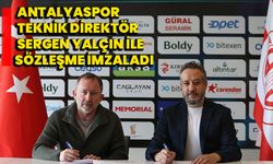 Antalyaspor, teknik direktör Sergen Yalçın ile sözleşme imzaladı