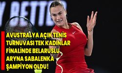 Avustralya Açık Tenis Turnuvası tek kadınlar finalinde Aryna Sabalenka şampiyon oldu!