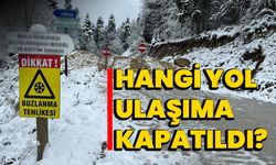 Bolu-Yedigöller yolu kar ve buzlanma nedeniyle kapatıldı!