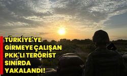 Türkiye'ye girmeye çalışan PKK'lı terörist sınırda yakalandı!