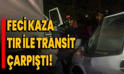 Feci kaza: Tır ile transit çarpıştı!  